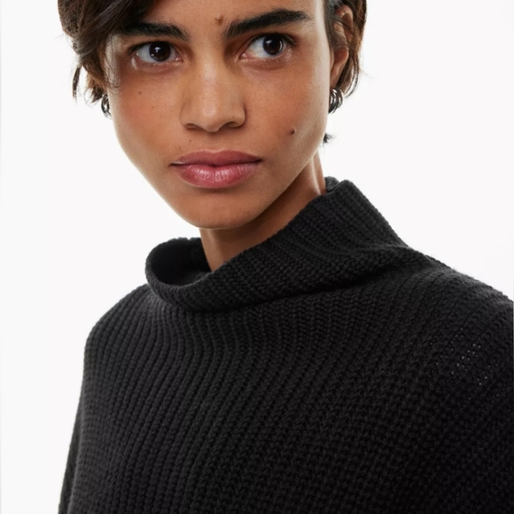 Wilfred 100% Wool Black High Neck Sweater - Picture 7 of 14